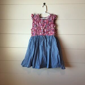 Pink Chicken floral sleeveless dress Girls 8